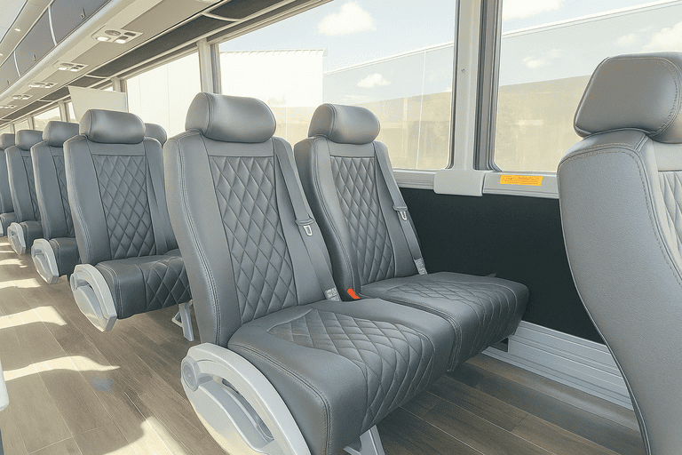 interior of Sparks Charter Bus charter bus