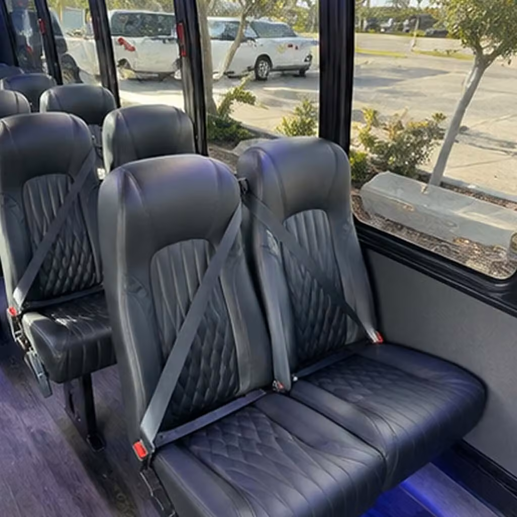 28 passenger minibus interior