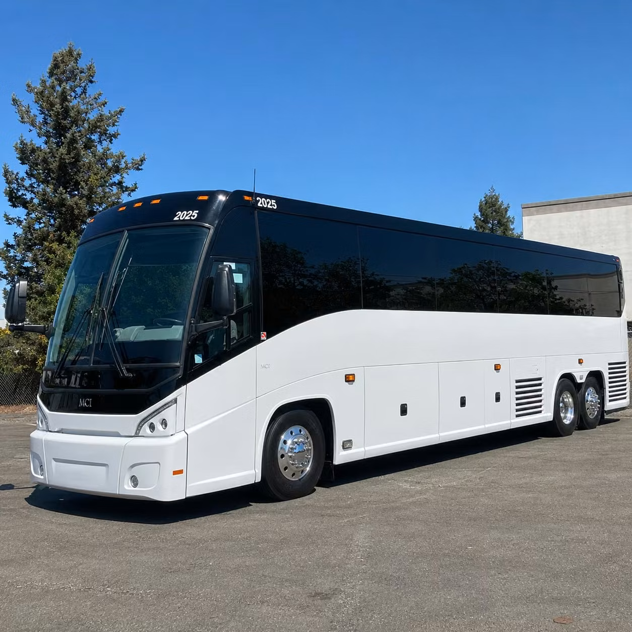 sparks charter bus rental exterior