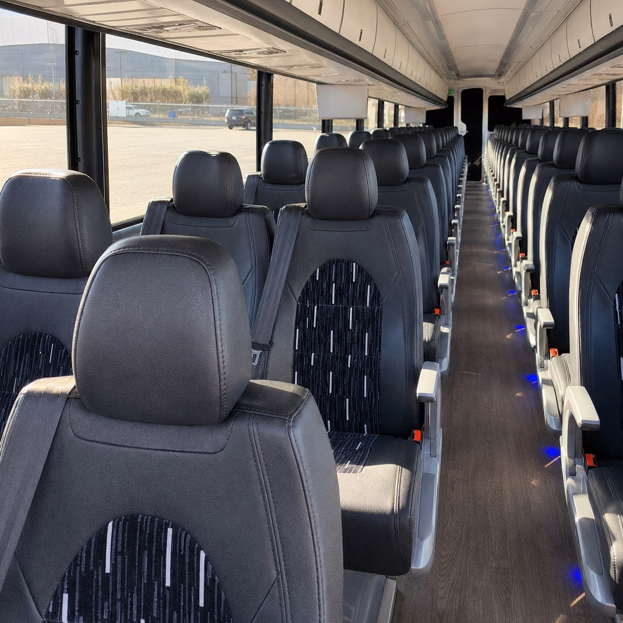 sparks charter bus rental inside